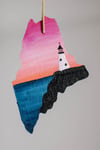 Small Sherbet Lighthouse Maine Ornament