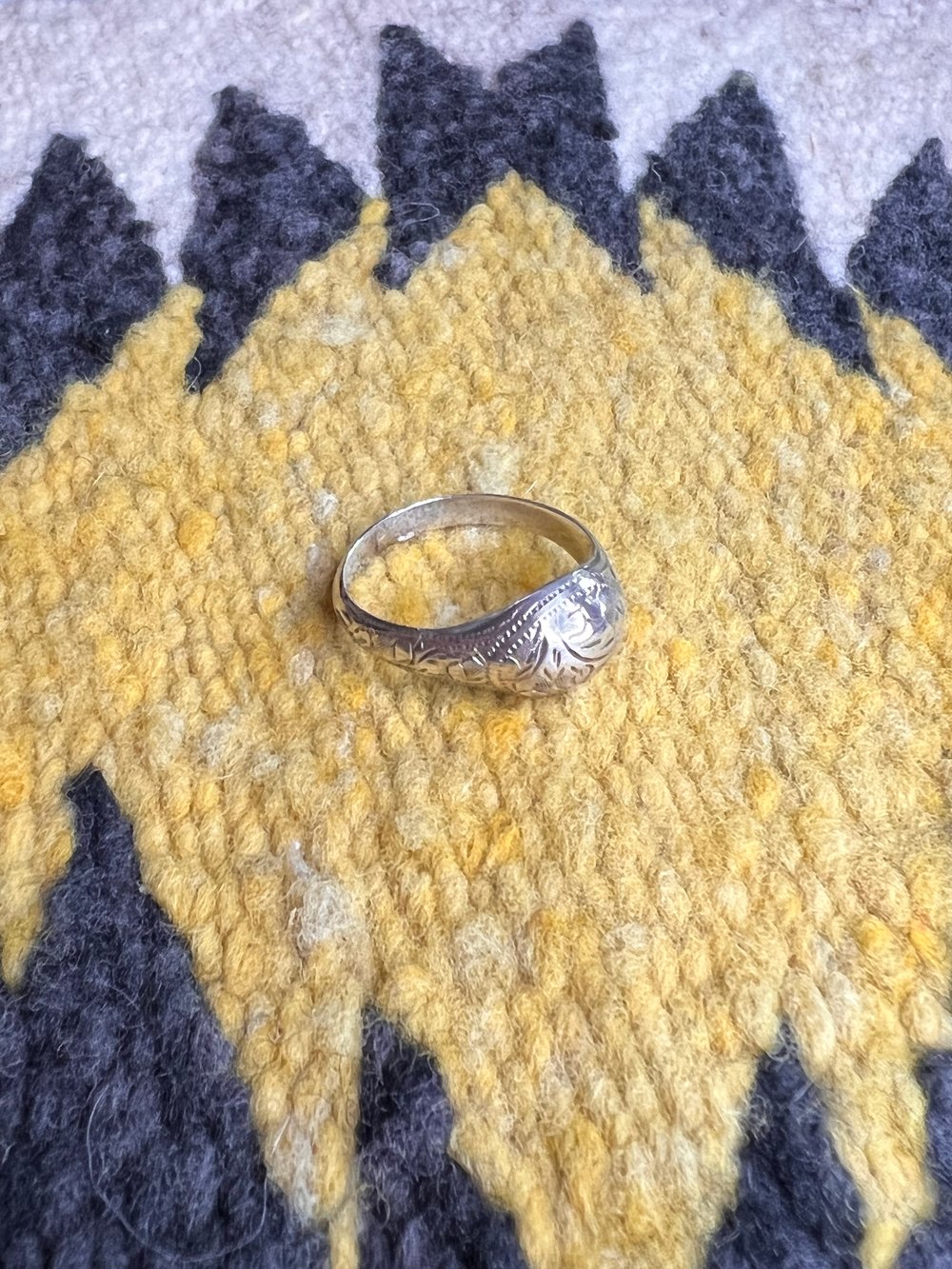 Sterling Floral Bubble Ring (8.25)