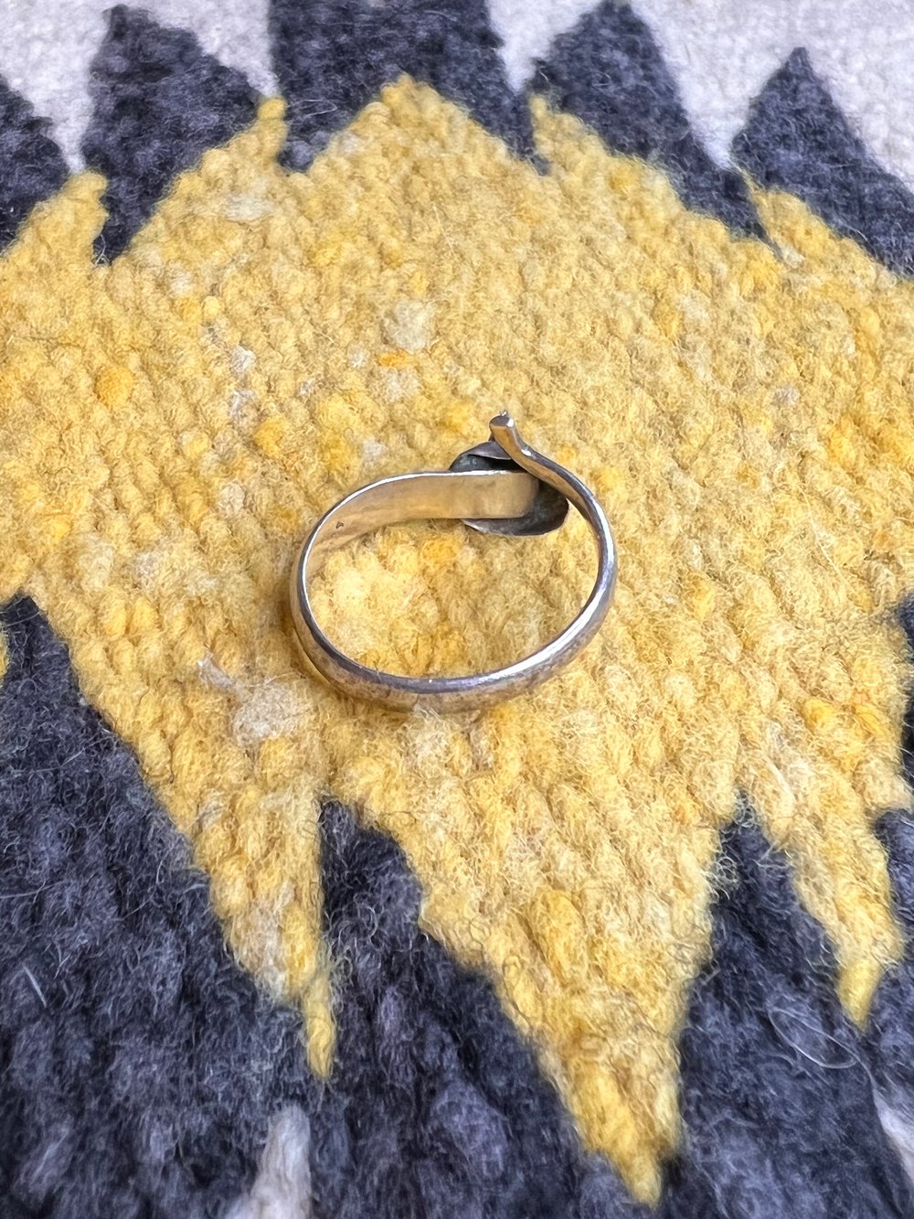 Sterling Kitty Cat Ring (8.25)