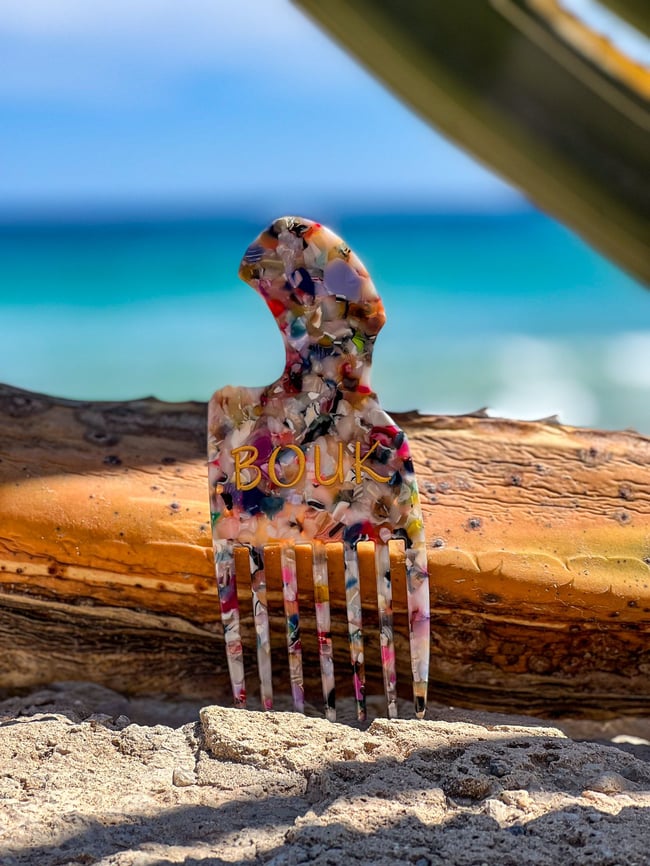 Afro Pick in Stained Glass