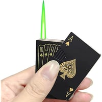 Black Playing Cards Jet Lighter