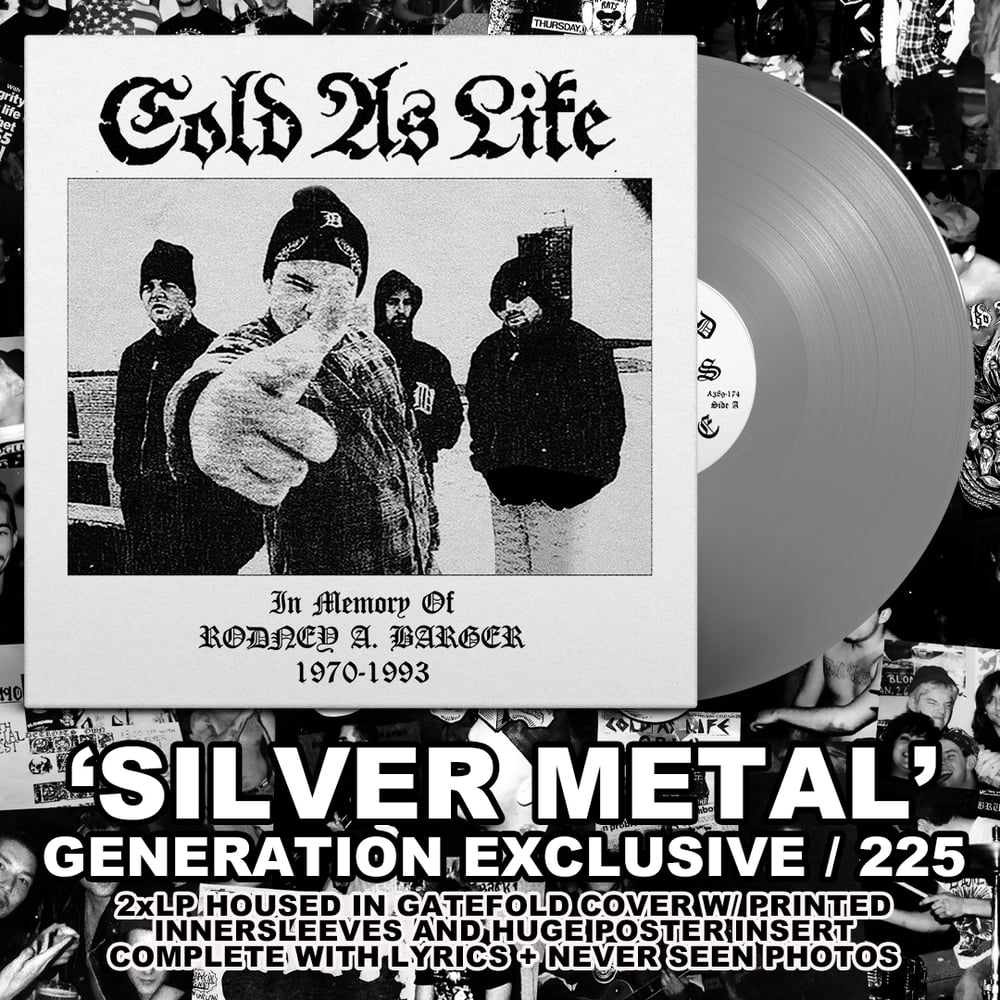 Image of Cold As Life-In Memory of Rodney A. Barger 2x LP Generation Records Exclusive Pressing