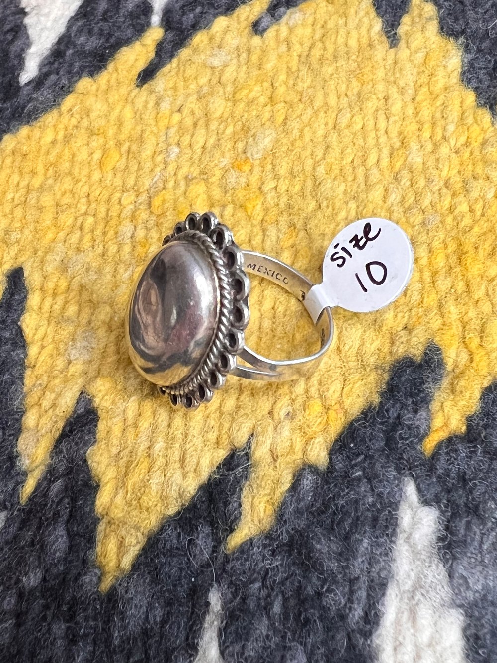 Mexican Sterling Concho Ring (10)