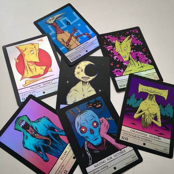 Image of Evisla Trading Cards - Holo Foil Card Proofs