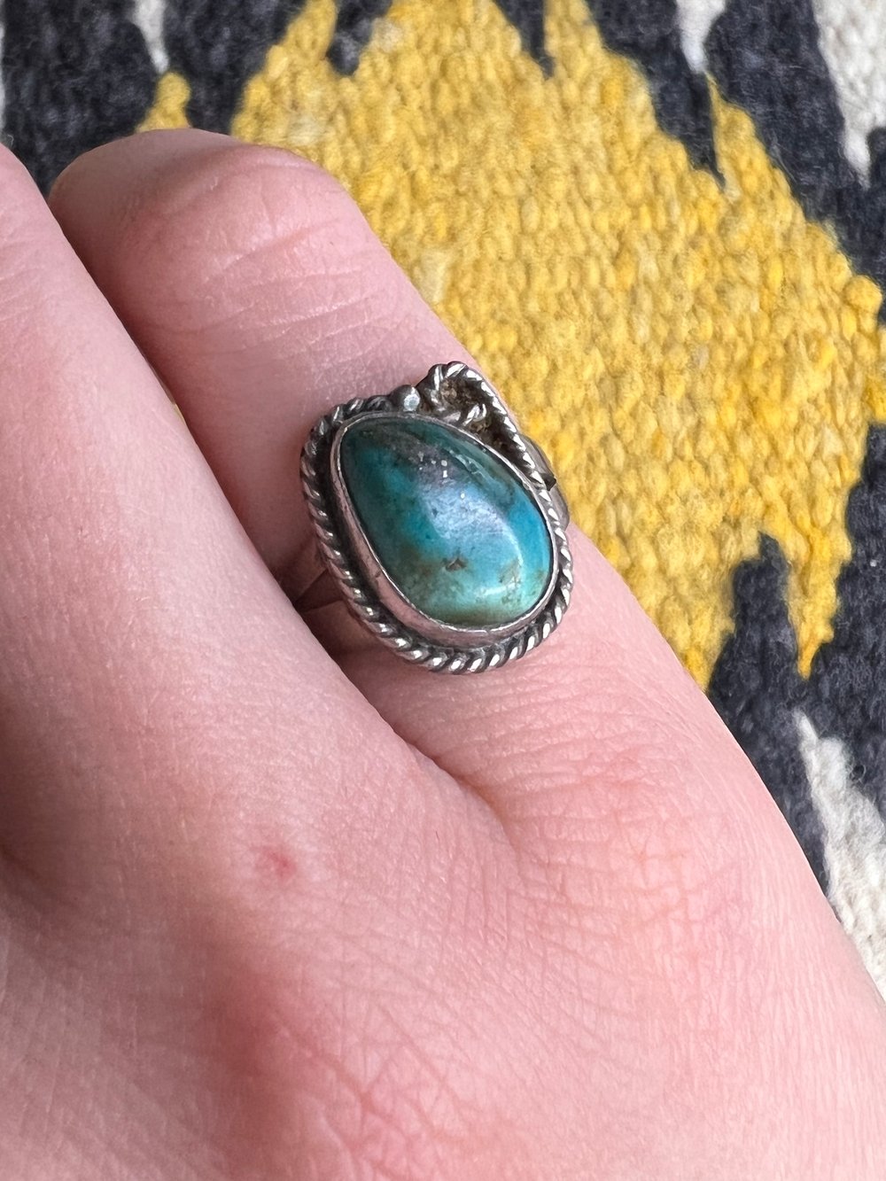 Sterling & Turquoise Ring (6.25)