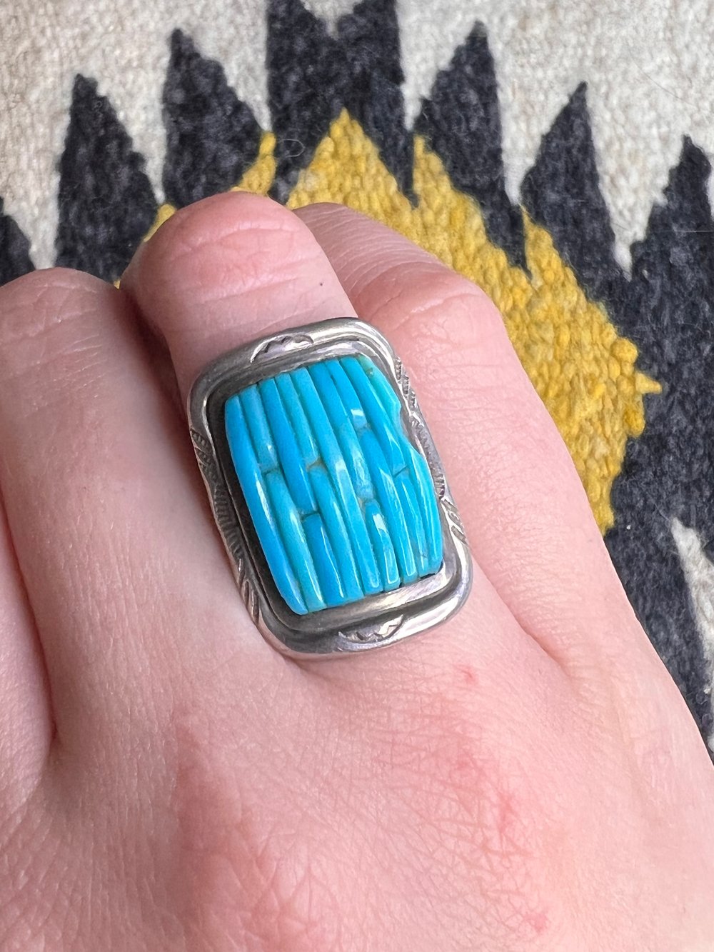 Sterling & Turquoise Ring (7) 