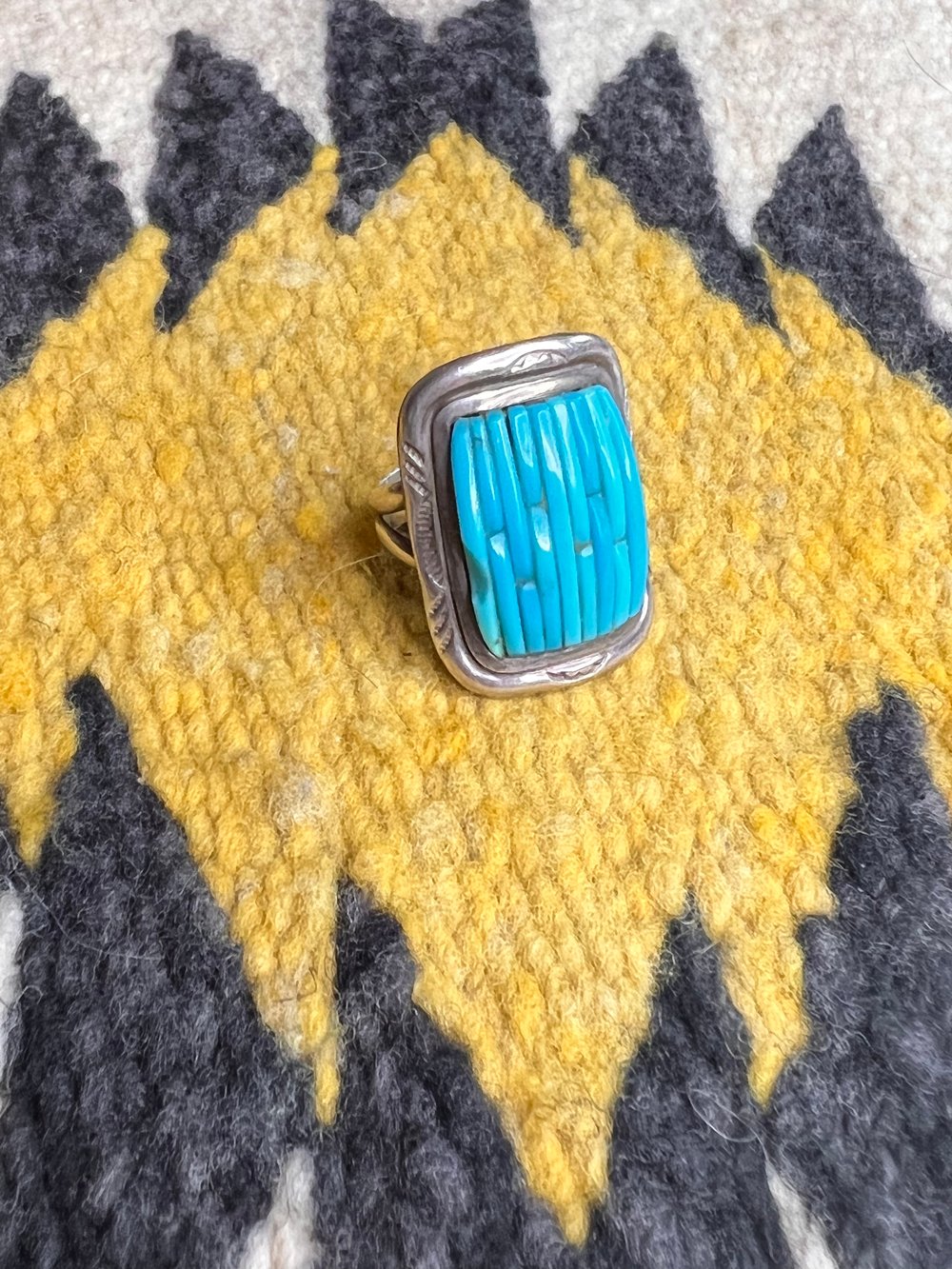 Sterling & Turquoise Ring (7) 
