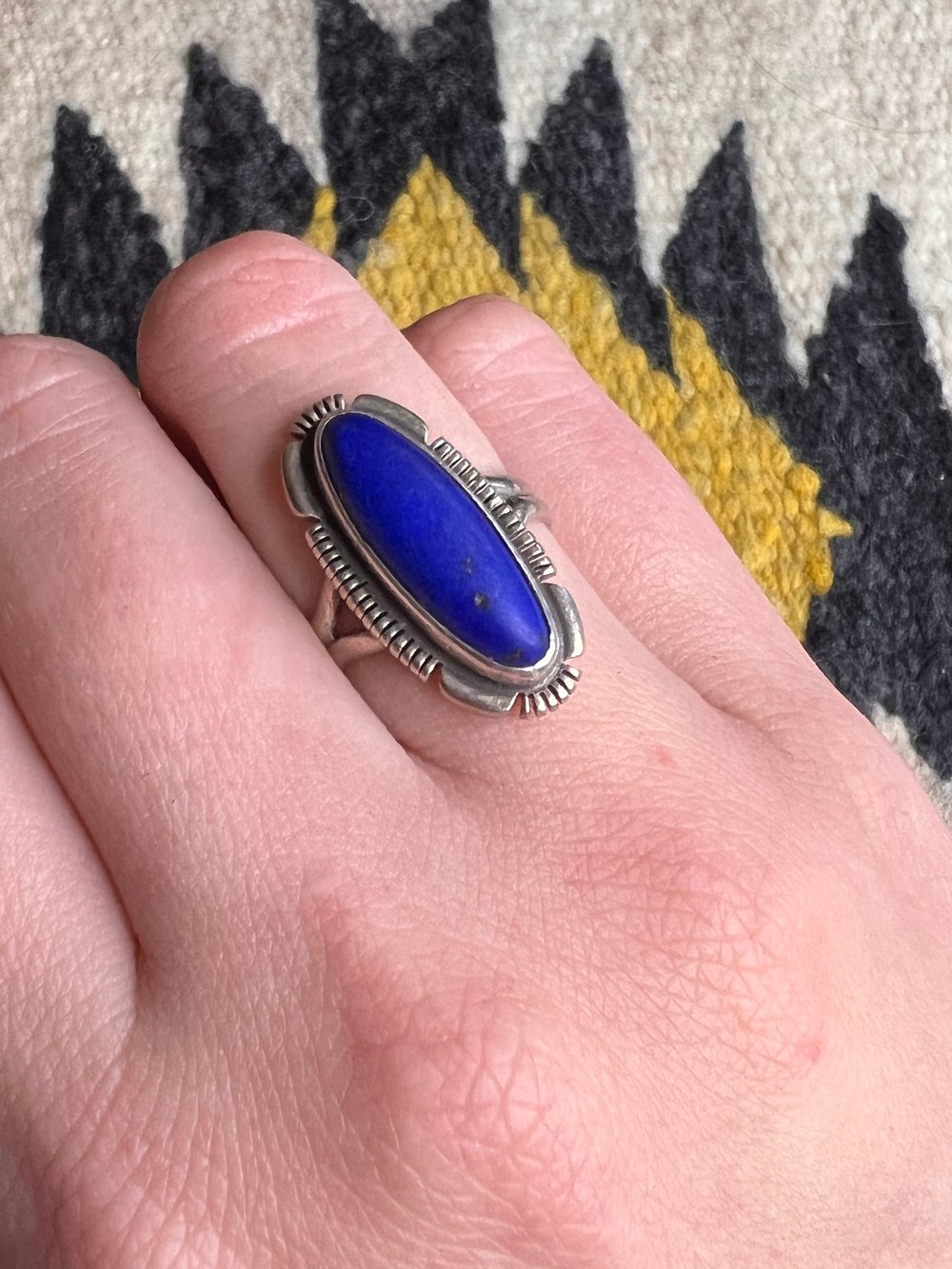 Sterling & Marquis Lapis Ring (8)