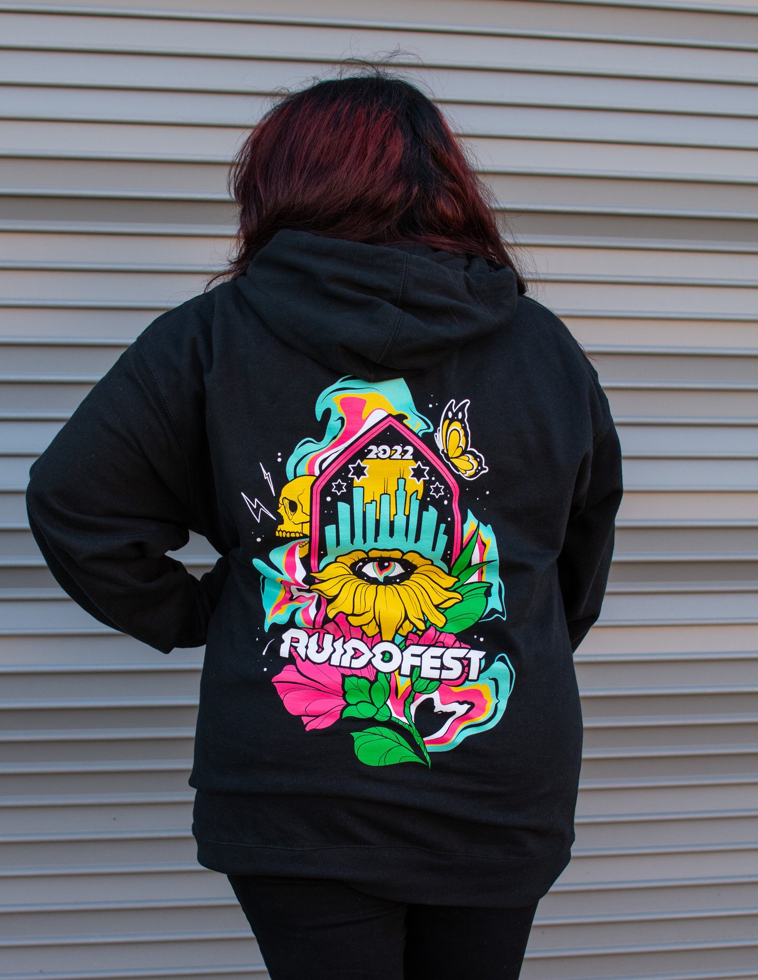 Image of Ruido Fest 2022 Eye Flower Hoodie