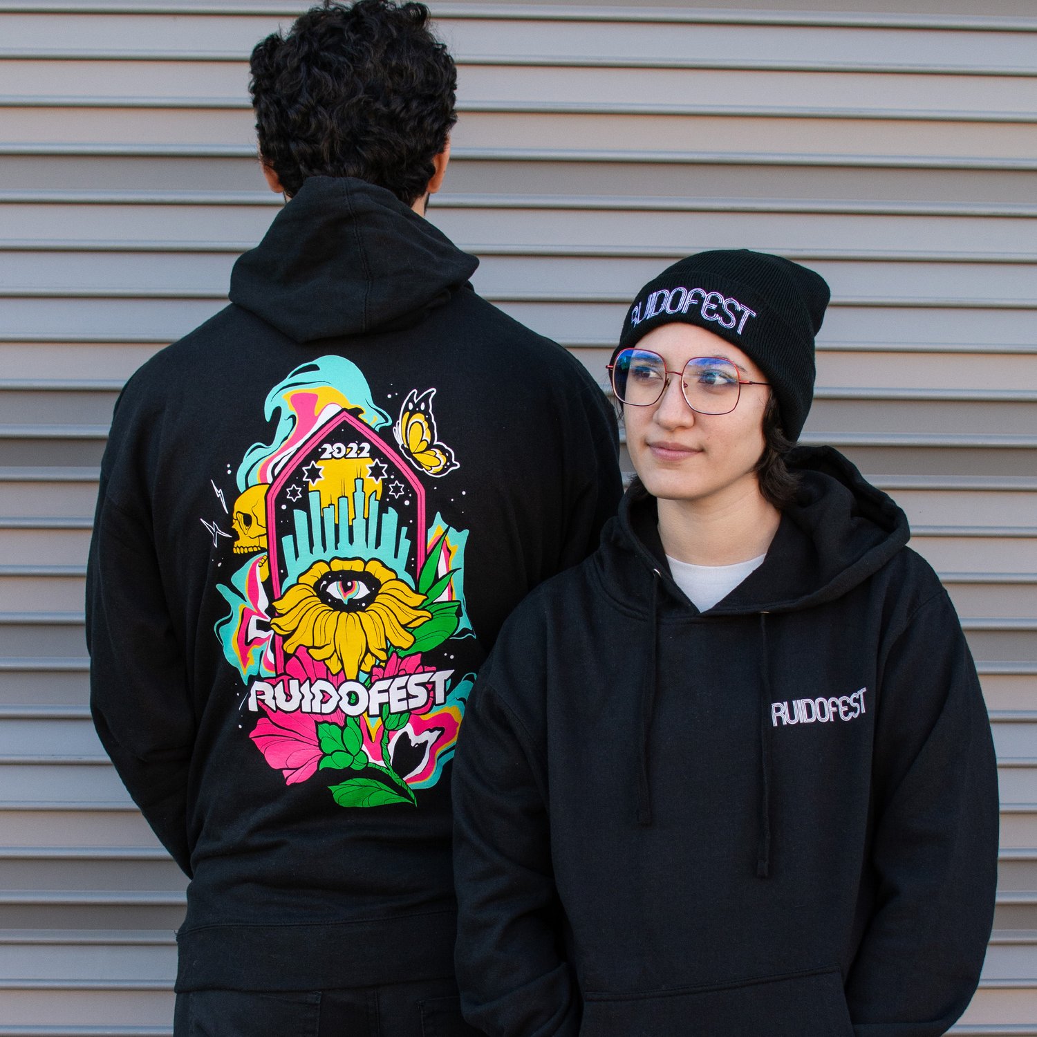 Image of Ruido Fest 2022 Eye Flower Hoodie