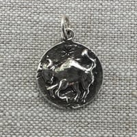 Image 2 of Taurus Charm by Rachel Salome Jewelry