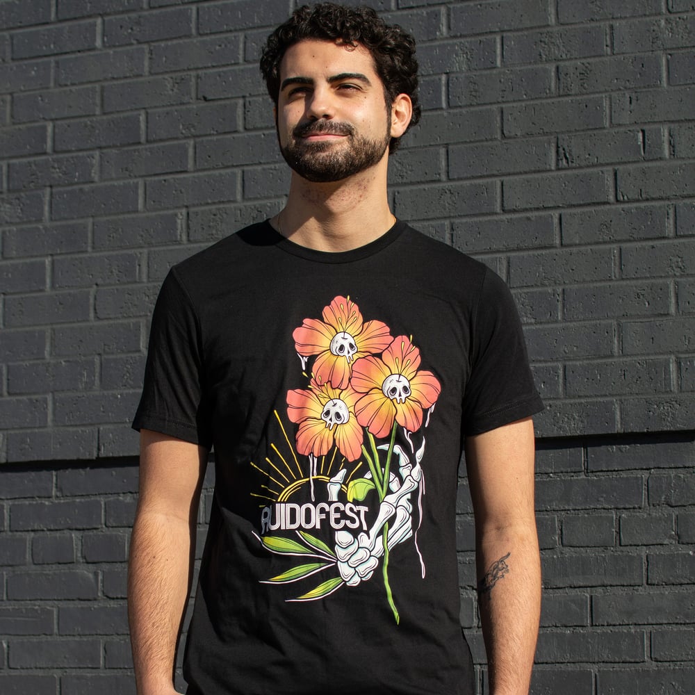 Image of Ruido Fest T-Shirt - Skeleton Flower