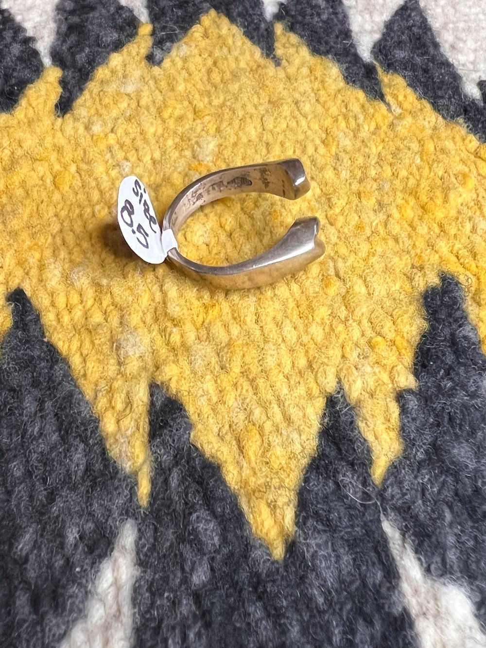 Sterling Asymmetrical Ring (8.5) 
