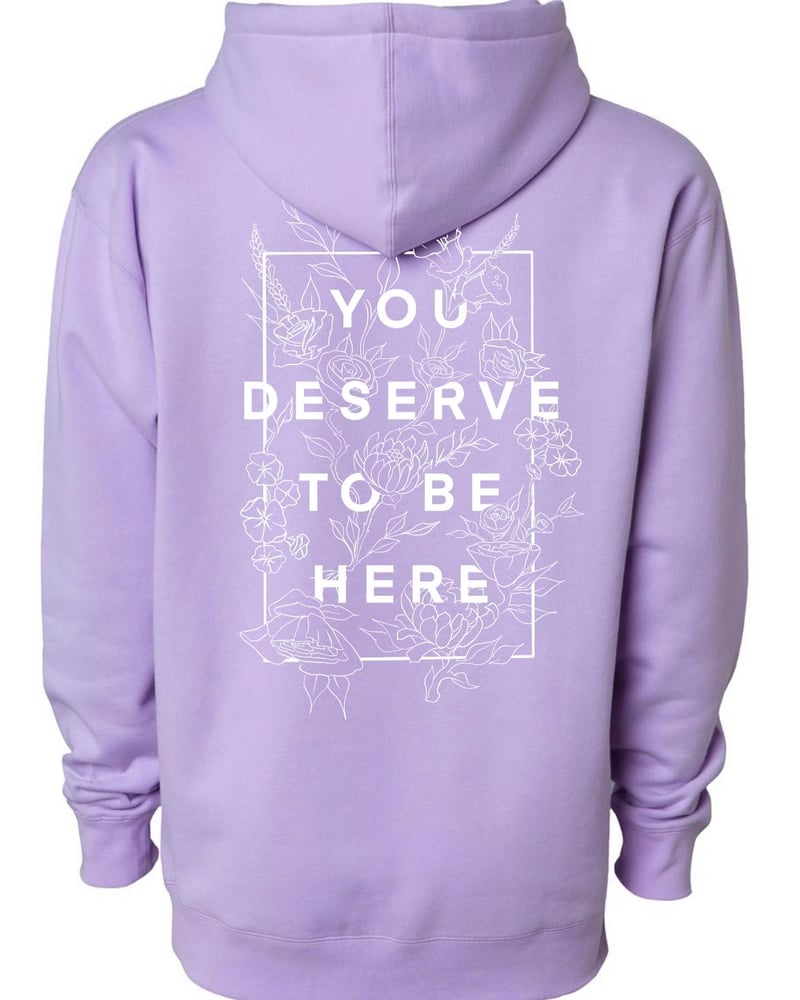 Image of Bloom Lavender Heavyweight Hoodie