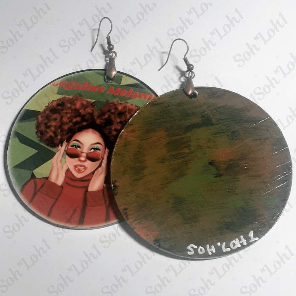 Image of Legalize Melanin Afrocentric earrings