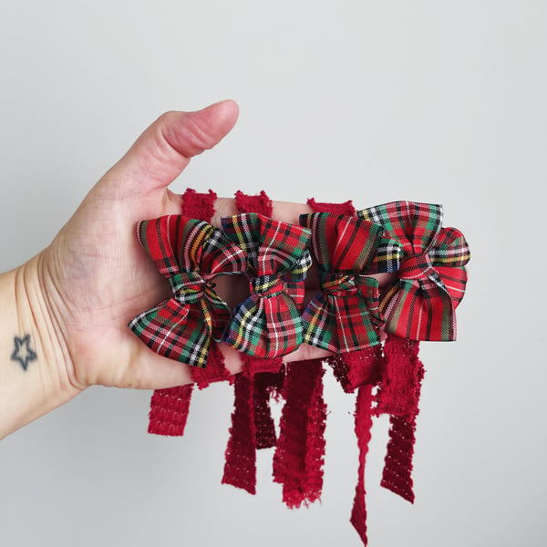 Image of Holiday Plaid Bow 