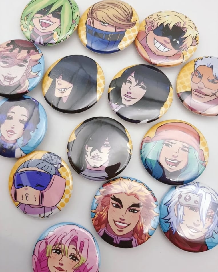 Jjk Pins and Buttons for Sale