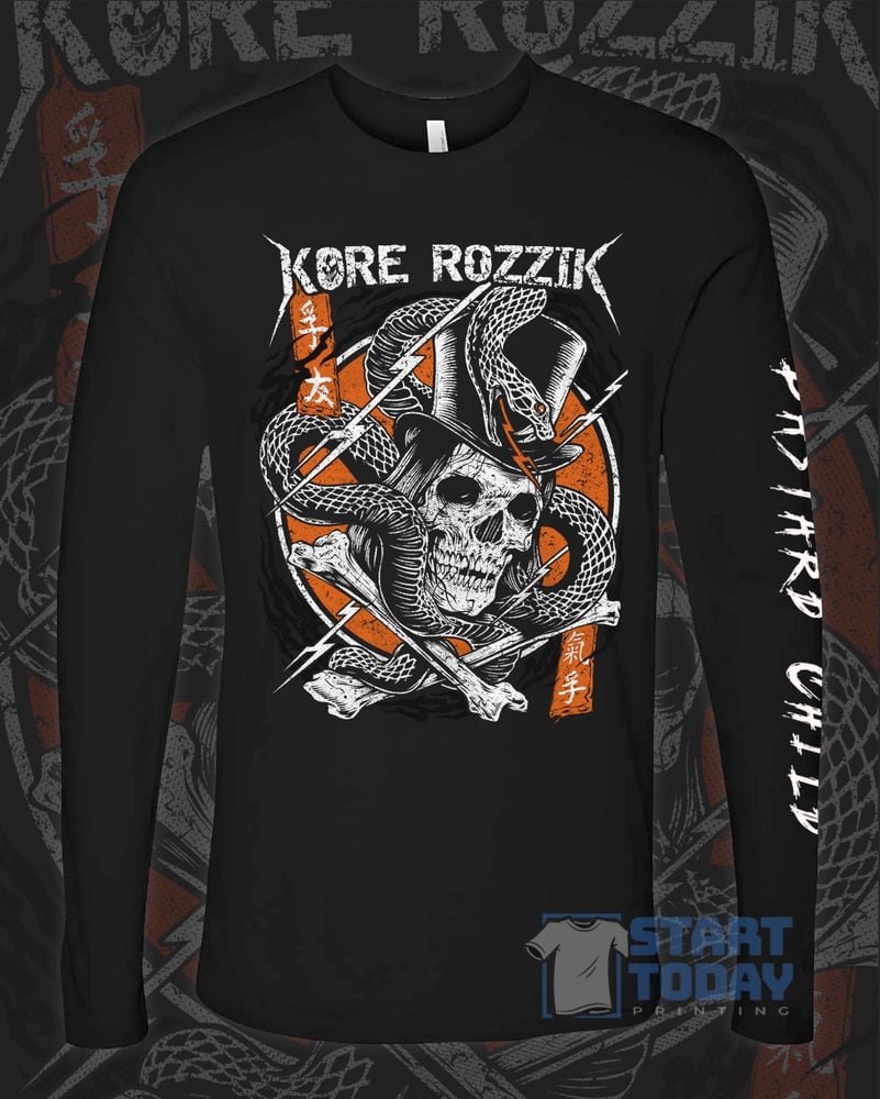 Image of Orange Skull Long Sleeve