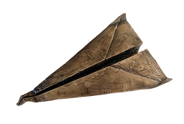 Image of Gerard Basil Stripling | BRONZE PAPER AIRPLANE