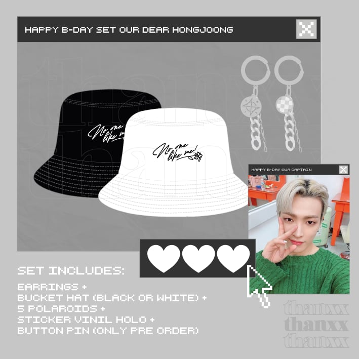 Image of In stock | Set our dear Hongjoong (only EARRINGS)