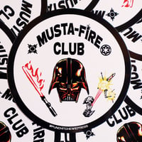 Musta-Fire Club Sticker