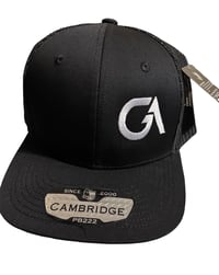 Image 2 of GA white logo Black Cap