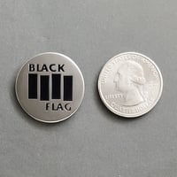 Image 2 of Black Flag Enamel Pin