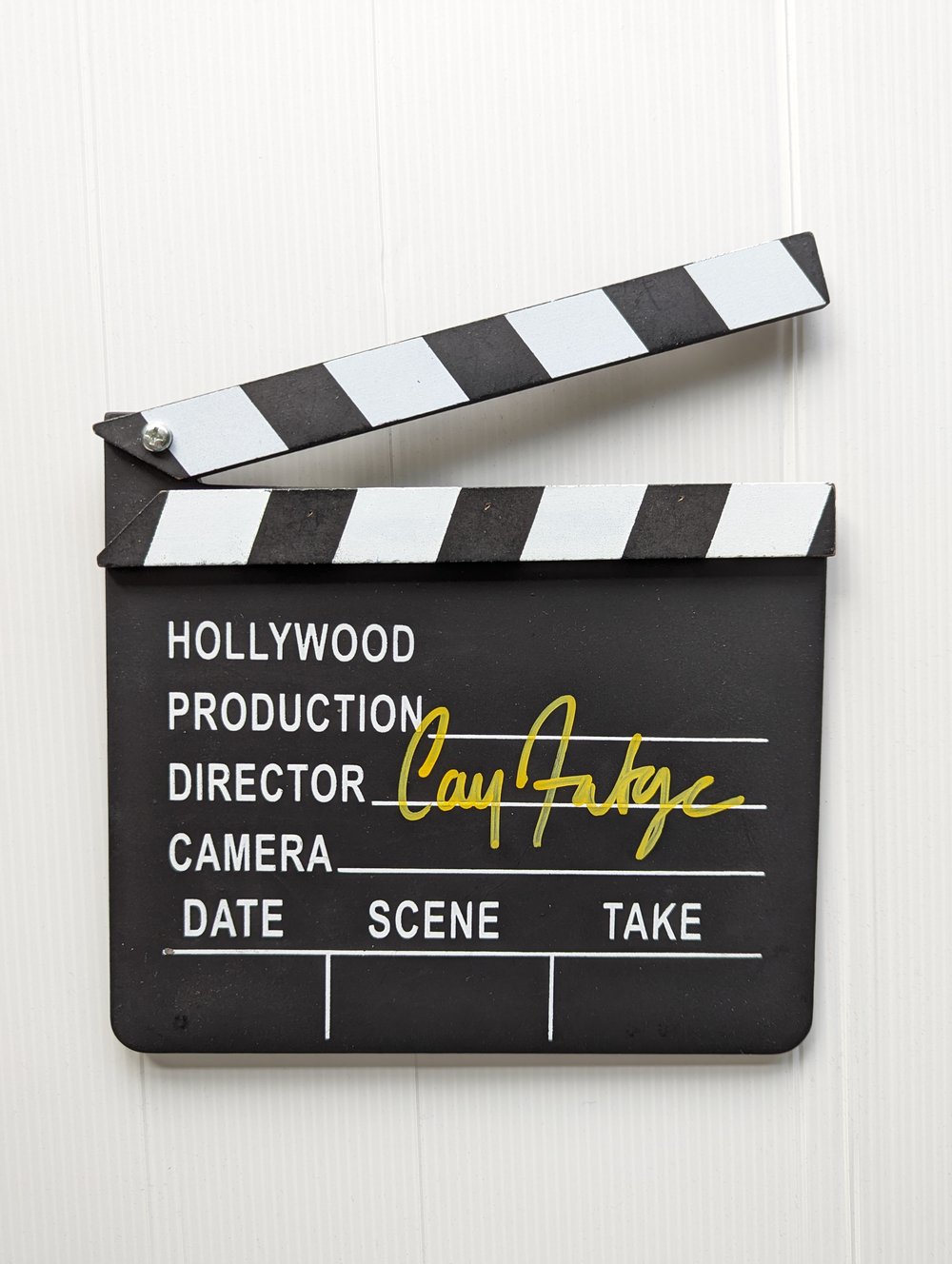 James Bond Cary Joji Fukunaga Signed clapperboard