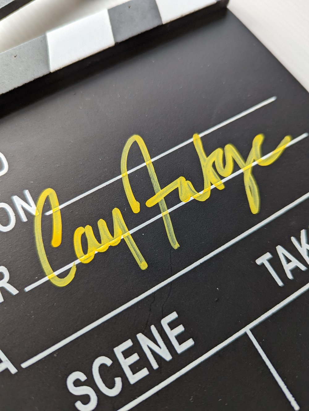 James Bond Cary Joji Fukunaga Signed clapperboard