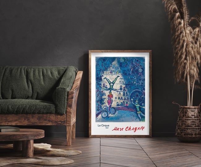 Marc Chagall | Le Cirque (The Circus) #2 | 1967 | Reproduction Poster | Wall Art Print | Home Decor