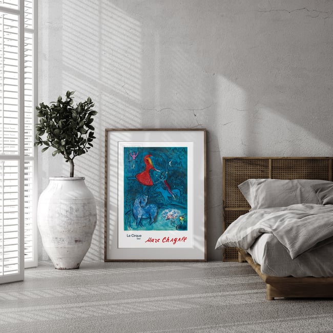 Marc Chagall | Le Cirque (The Circus) #4 | 1967 | Reproduction Poster | Wall Art Print | Home Decor
