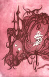 Paseo Nocturno Rojo- Etching (18.5 X 18.5 cm)