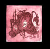 Paseo Nocturno Rojo- Etching (18.5 X 18.5 cm)