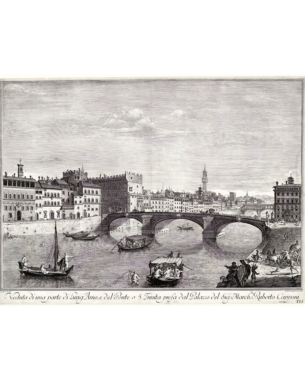 ''View of the Arno in Florence'' (1690 - 1750)