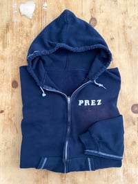 Image 1 of 60s PREZ FLOCK PRINT ZIPPER HOODIE