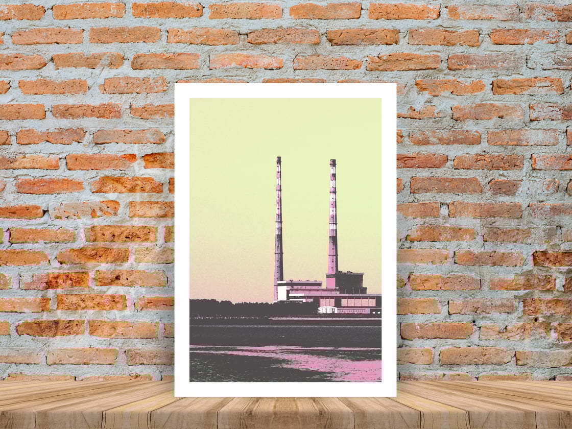 Image of Poolbeg Chimneys Limited Edition Print