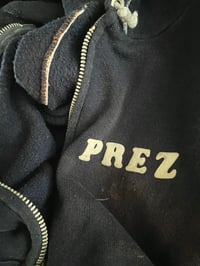 Image 5 of 60s PREZ FLOCK PRINT ZIPPER HOODIE