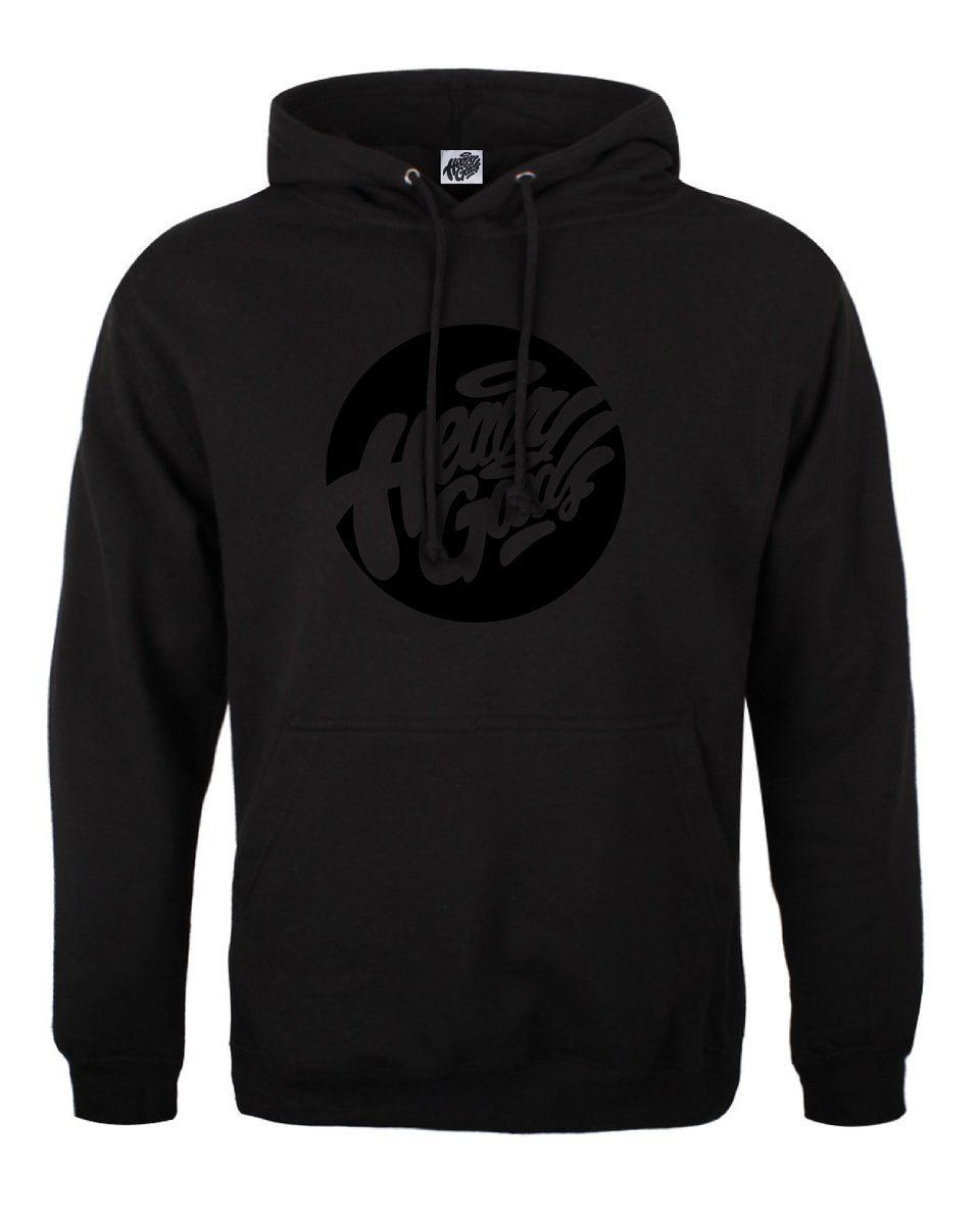 Heavy Goods Blackout Hoodie | heavygoodsapparel