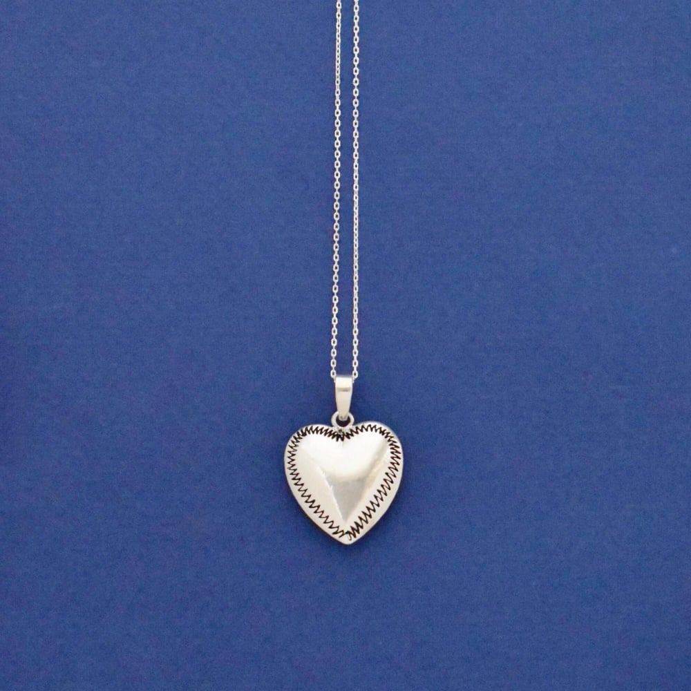 Image of Silver Heart solid silver necklace