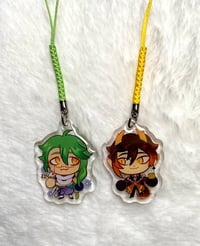 Image 2 of GENSHIN MINI CHARMS- Zhongli and Baizhu