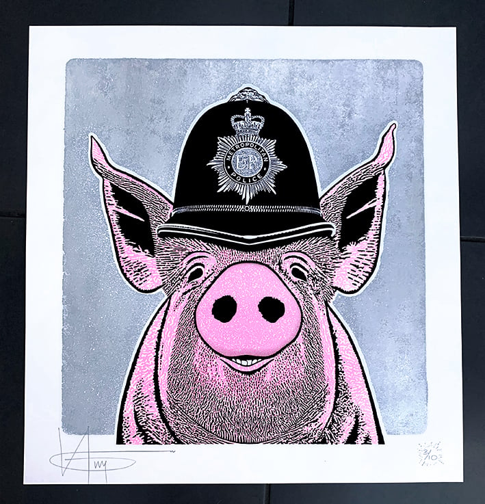 Image of LAW & PORKER - Hand Finished EDITION - 1 LEFT