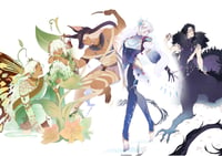 Image 1 of GENSHINTOBER PRINTS- Nahida, Cyno, Shenhe, Pantalone