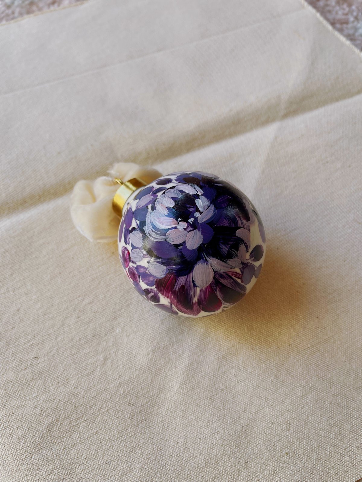 Image of Bejeweled Plum Ornament (SALE 2022 DESIGN)