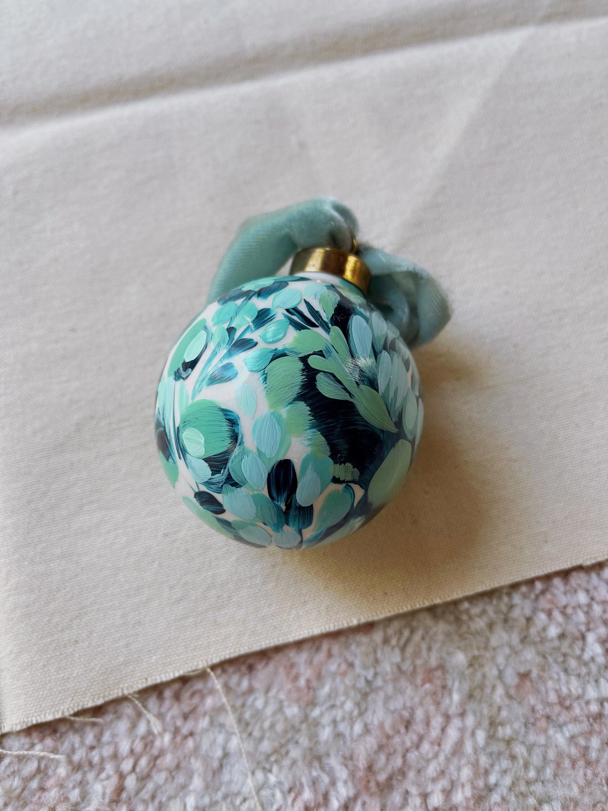 Image of Hand Painted Ornament - Mint Mojito