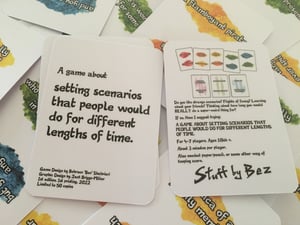 Image of  A game about setting scenarios that people would do for different lengths of time.  (2nd edition)