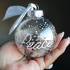 Handcrafted Shatterproof Ornament  3"  PEACE