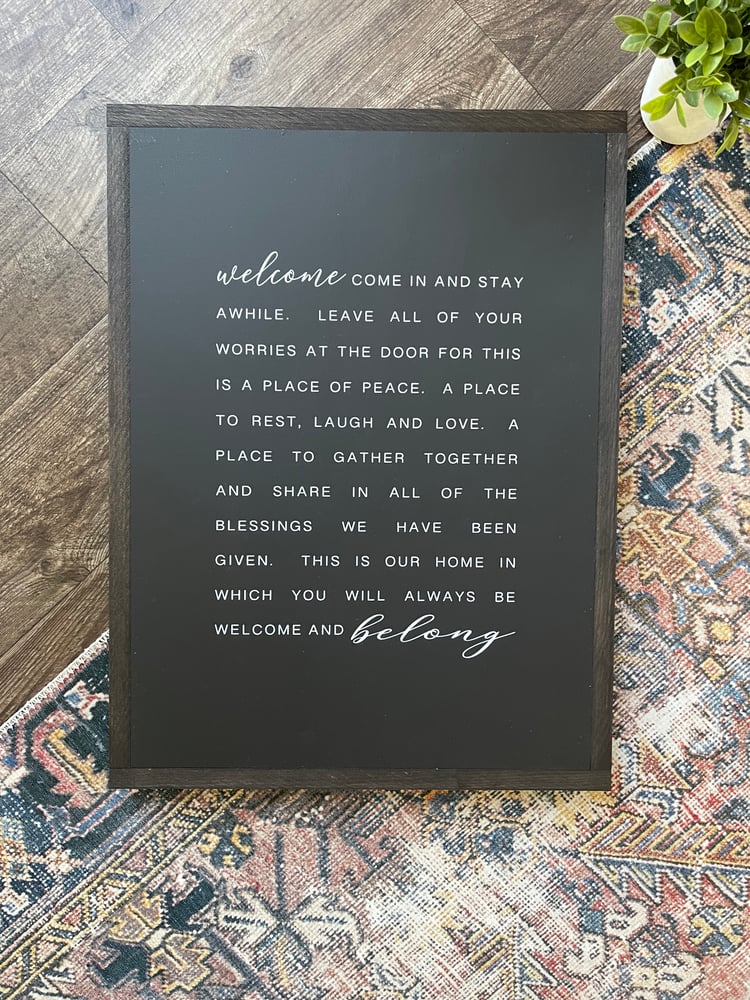 Image of Welcome Come In