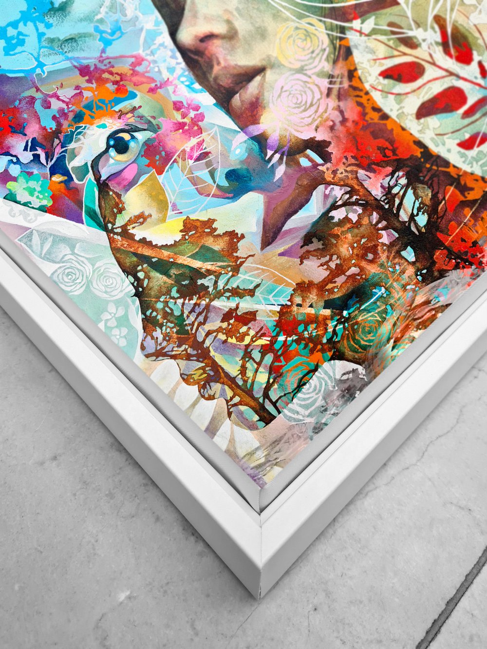 "Wonders Of The Brainwave Wilderness" Framed Limited Edition Canvas Print