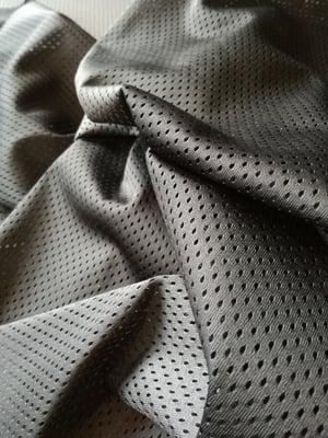 Image of 155 metre roll of black airtex mesh, Dead stock clearance x 150cm wide