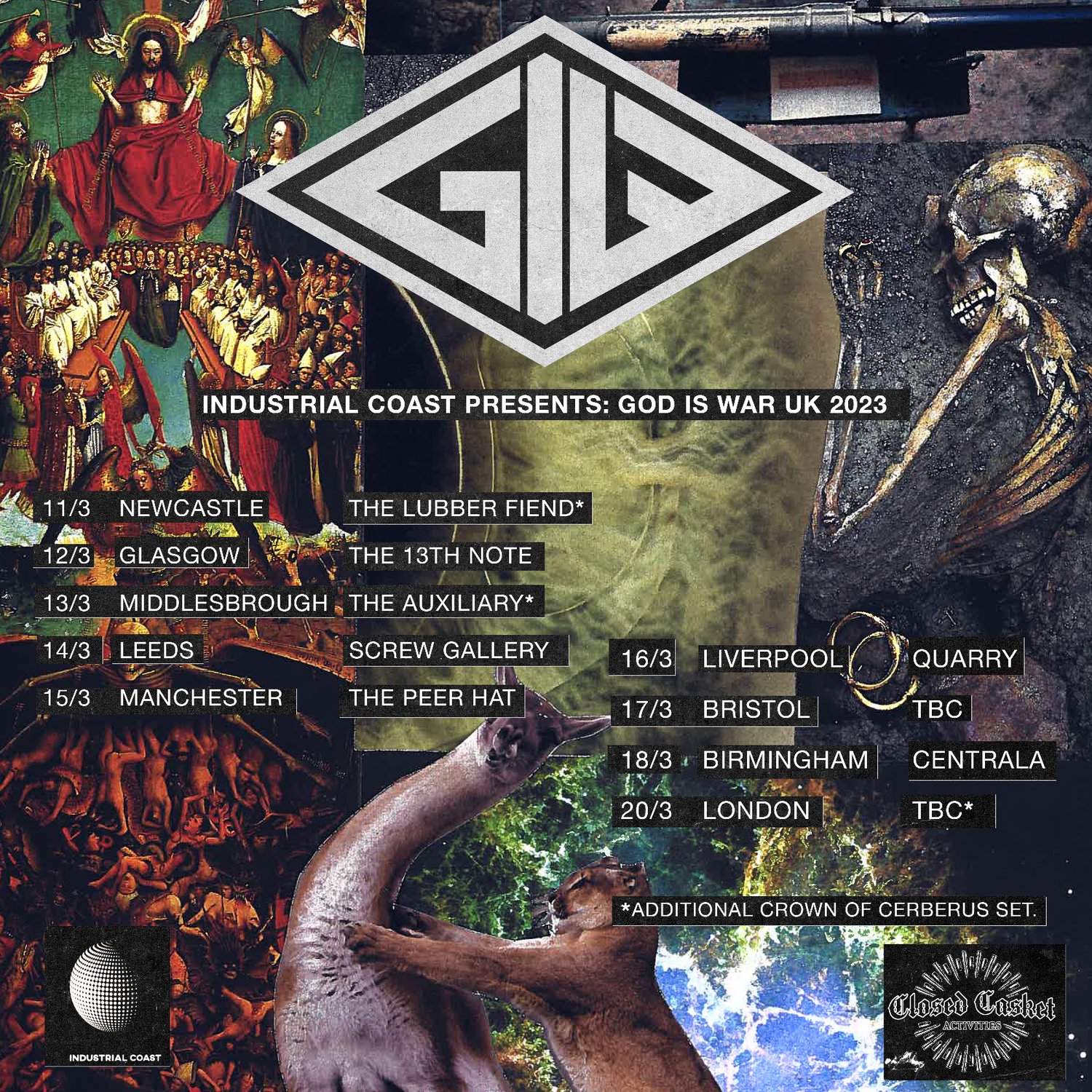 Image of God Is War - Live at The Auxiliary, Middlesbrough